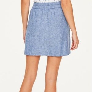 Chambray Pull on Skirt